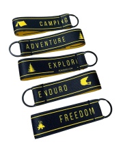 Breloczek do kluczy z gumy czarny